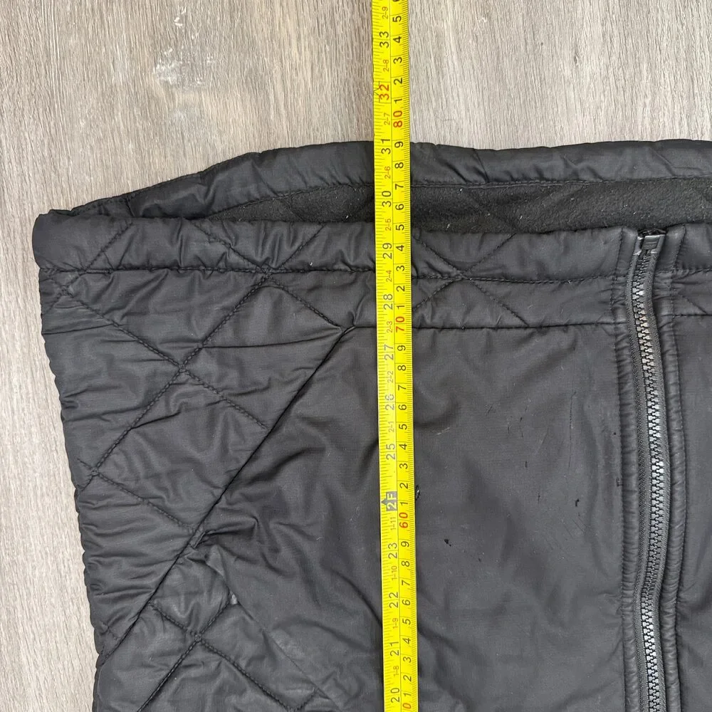 The North Face Men's Black Full Zip Diamond Quilted Jacket Pocket Outerwear - XL
